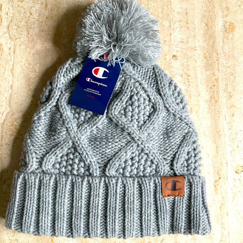 NWT Champion Winter Hat, unisex, gray, OSFM